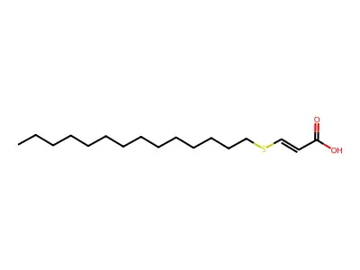 3-Tetradecylsulfanylprop-2-enoic acid structure