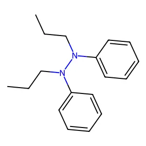 Hydrazine, 1,2-diphenyl-1,2-dipropyl- structure