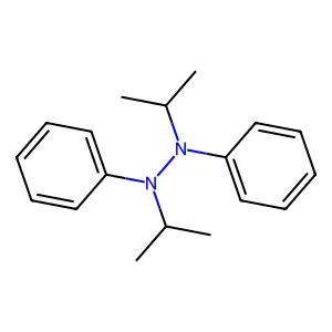 Hydrazine, 1,2-bis(1-methylethyl)-1,2-diphenyl- structure