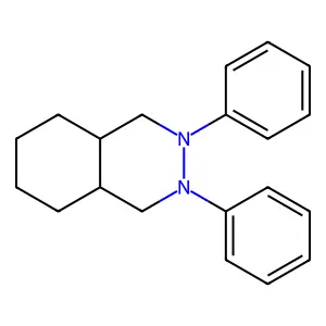 Phthalazine, decahydro-2,3-diphenyl-, trans- structure