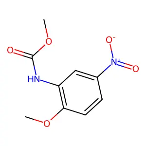 Methyl (2-methoxy-5-nitrophenyl)carbamate structure