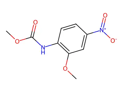 Methyl (2-methoxy-4-nitrophenyl)carbamate structure