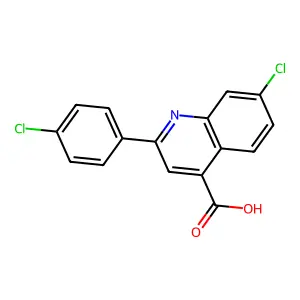 7-Chloro-2-(4-chlorophenyl)quinoline-4-carboxylic acid structure