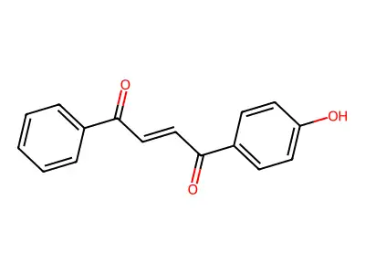 1-(4-Hydroxyphenyl)-4-phenylbut-2-ene-1,4-dione structure