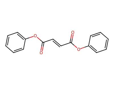 2-Butenedioic acid (2Z)-, 1,4-diphenyl ester structure