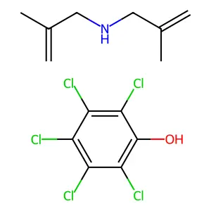 2-methyl-N-(2-methylprop-2-enyl)prop-2-en-1-amine;2,3,4,5,6-pentachlorophenol structure