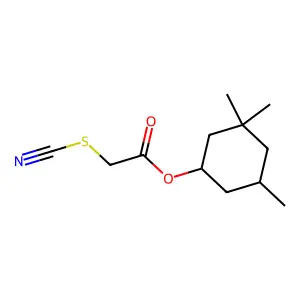 (3,3,5-Trimethylcyclohexyl) 2-thiocyanatoacetate structure