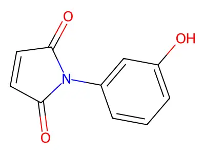 N-(3-hydroxyphenyl)maleimide structure