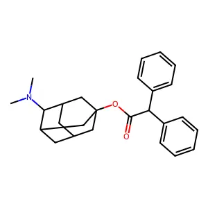 4-(Dimethylamino)adamantan-1-yl diphenylacetate structure