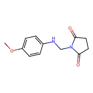 1-(((4-Methoxyphenyl)amino)methyl)pyrrolidine-2,5-dione structure