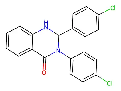 2,3-Bis(4-chlorophenyl)-1,2-dihydroquinazolin-4-one structure
