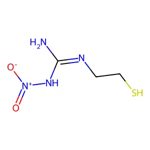 1-Nitro-2-(2-sulfanylethyl)guanidine structure