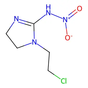 N-[1-(2-Chloroethyl)-4,5-dihydro-1H-imidazol-2-yl]nitramide structure