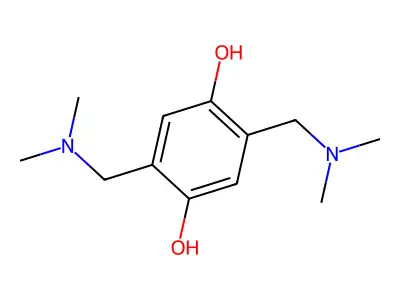 2,5-Bis((dimethylamino)methyl)hydroquinone structure