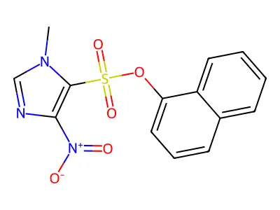 Naphthalen-1-yl 1-methyl-4-nitro-1h-imidazole-5-sulfonate structure