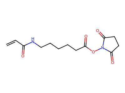 N-(6-((2,5-Dioxopyrrolidin-1-yl)oxy)-6-oxohexyl)prop-2-enamide structure
