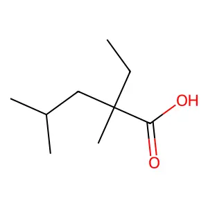 2-Ethyl-2,4-dimethylpentanoic acid structure
