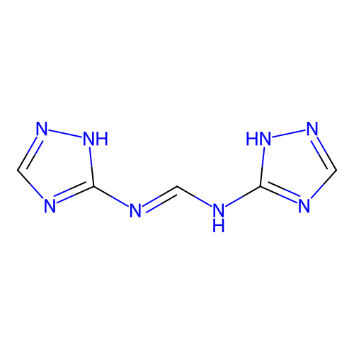 n,n'-Di-1h-1,2,4-triazol-5-ylimidoformamide structure