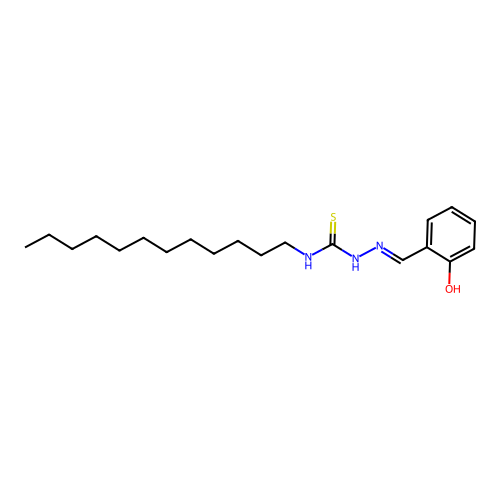 1-Dodecyl-3-[(2-hydroxyphenyl)methylideneamino]thiourea structure