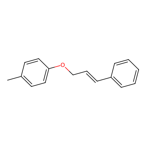 1-methyl-4-[(E)-3-phenylprop-2-enoxy]benzene structure