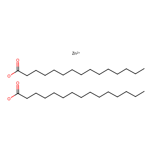 Zinc pentadecanoate structure