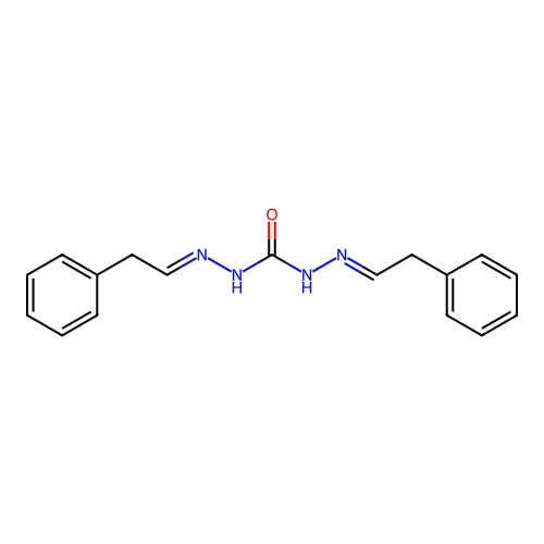 2,2'-Bis[2-phenylethylene]carbonic dihydrazide structure