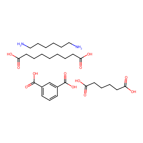 (C9-H16-O4.C8-H6-O4.C6-H16-N2.C6-H10-O4)x- structure
