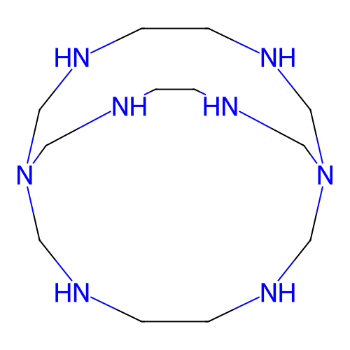 1,3,6,8,10,13,16,19-Octaazabicyclo[6.6.6]icosane structure