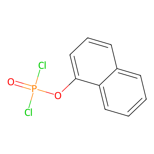 1-Dichlorophosphoryloxynaphthalene structure