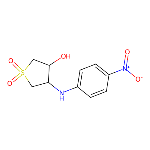 4-(4-Nitroanilino)-1,1-dioxothiolan-3-ol structure