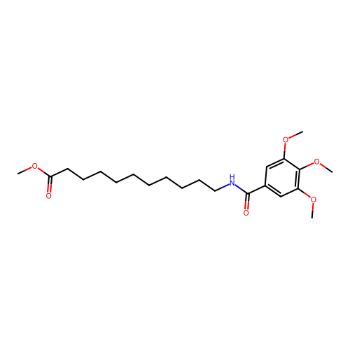 Methyl 11-[(3,4,5-trimethoxybenzoyl)amino]undecanoate structure