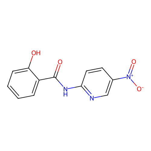 2-hydroxy-N-(5-nitropyridin-2-yl)benzamide structure