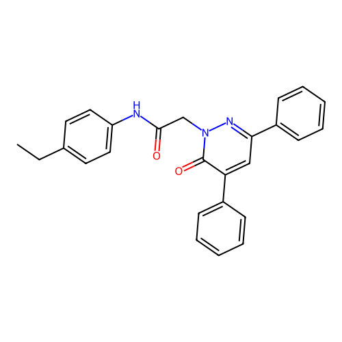 N-(4-ethylphenyl)-2-(6-oxo-3,5-diphenylpyridazin-1(6H)-yl)acetamide structure