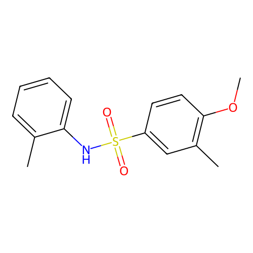 4-methoxy-3-methyl-N-(2-methylphenyl)benzenesulfonamide structure