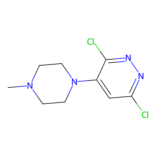 3,6-Dichloro-4-[4-methylpiperazin-1-yl]pyridazine structure