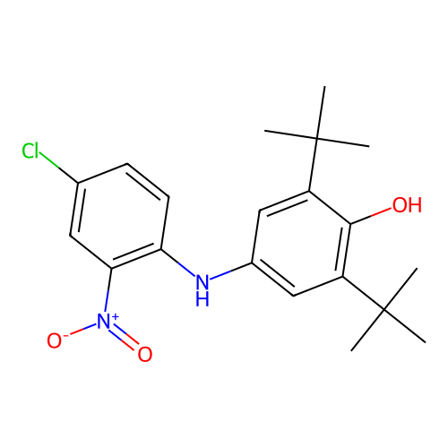 2,6-Di-tert-butyl-4-((4-chloro-2-nitrophenyl)amino)phenol structure