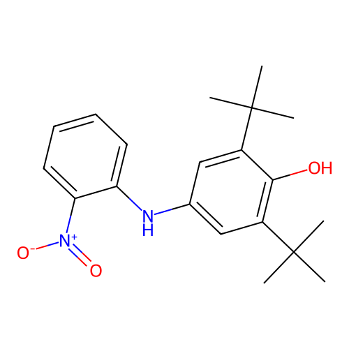 2,6-Di-tert-butyl-4-((2-nitrophenyl)amino)phenol structure