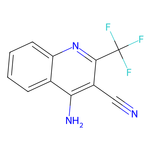 4-Amino-2-(trifluoromethyl)quinoline-3-carbonitrile structure