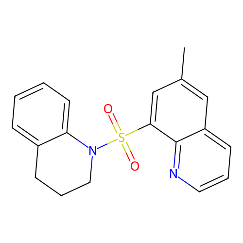 6-Methyl-8-(1,2,3,4-tetrahydroquinolylsulfonyl)quinoline structure
