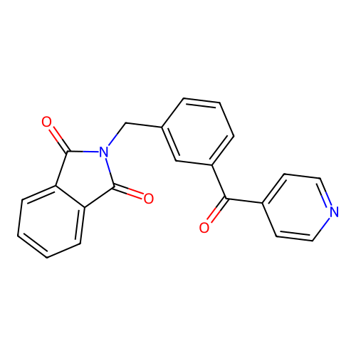 2-(3-isonicotinoylbenzyl)-1H-isoindole-1,3(2H)-dione structure