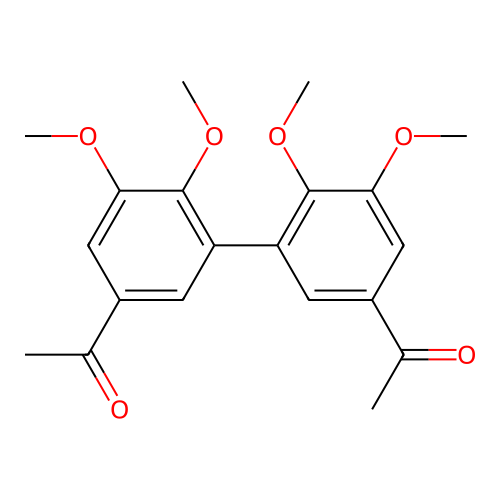 1-[3-(5-Acetyl-2,3-dimethoxyphenyl)-4,5-dimethoxyphenyl]ethanone structure