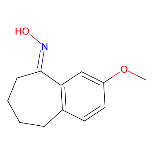 (NE)-N-(3-methoxy-6,7,8,9-tetrahydrobenzo[7]annulen-5-ylidene)hydroxylamine structure