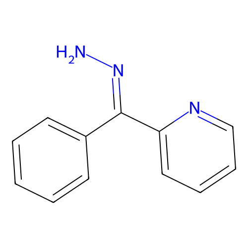 (E)-[phenyl(pyridin-2-yl)methylidene]hydrazine structure