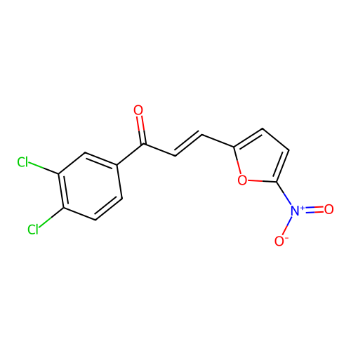 2-Propen-1-one, 1-(3,4-dichlorophenyl)-3-(5-nitro-2-furanyl)- structure