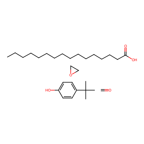 4-Tert-butylphenol;formaldehyde;hexadecanoic acid;oxirane structure
