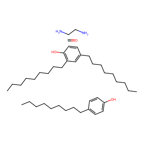 2,4-Di(nonyl)phenol;ethane-1,2-diamine;formaldehyde;4-nonylphenol structure