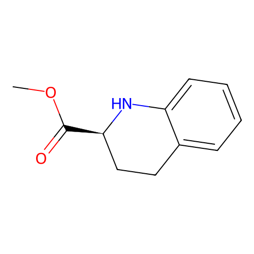 Methyl (2S)-1,2,3,4-tetrahydroquinoline-2-carboxylate structure