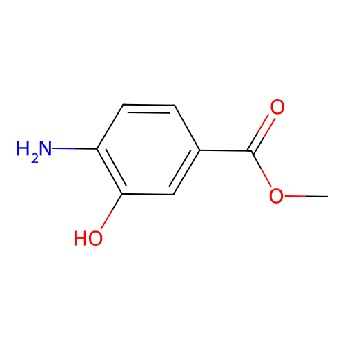 Benzoic acid, 4-amino-3-hydroxy-, methyl ester structure
