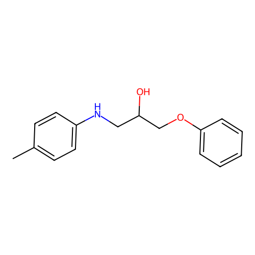 1-[(4-Methylphenyl)amino]-3-phenoxy-2-propanol structure