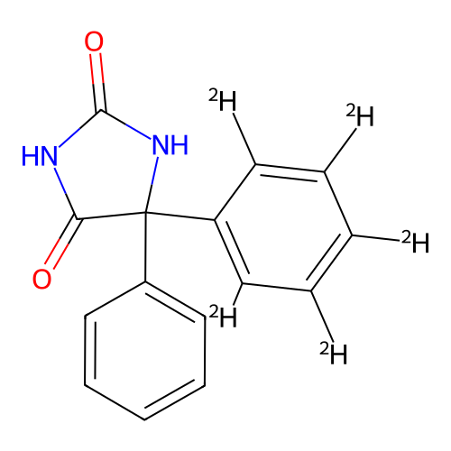 5-(2,3,4,5,6-Pentadeuteriophenyl)-5-phenylimidazolidine-2,4-dione structure